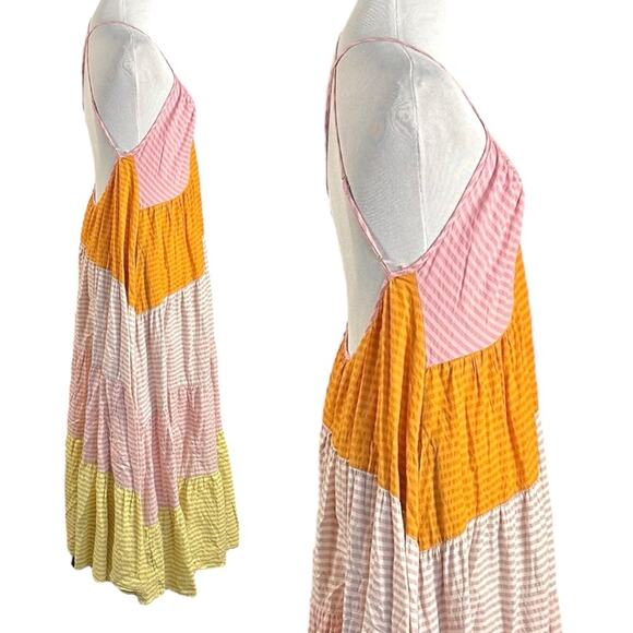 Free People Bohemian Beach Summer What Love Is Maxi Dress Size Large Sundress - Picture 8 of 16